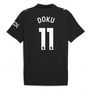 Manchester City Jeremy Doku #11 Venkovní Dres 2025-26 Krátký Rukáv